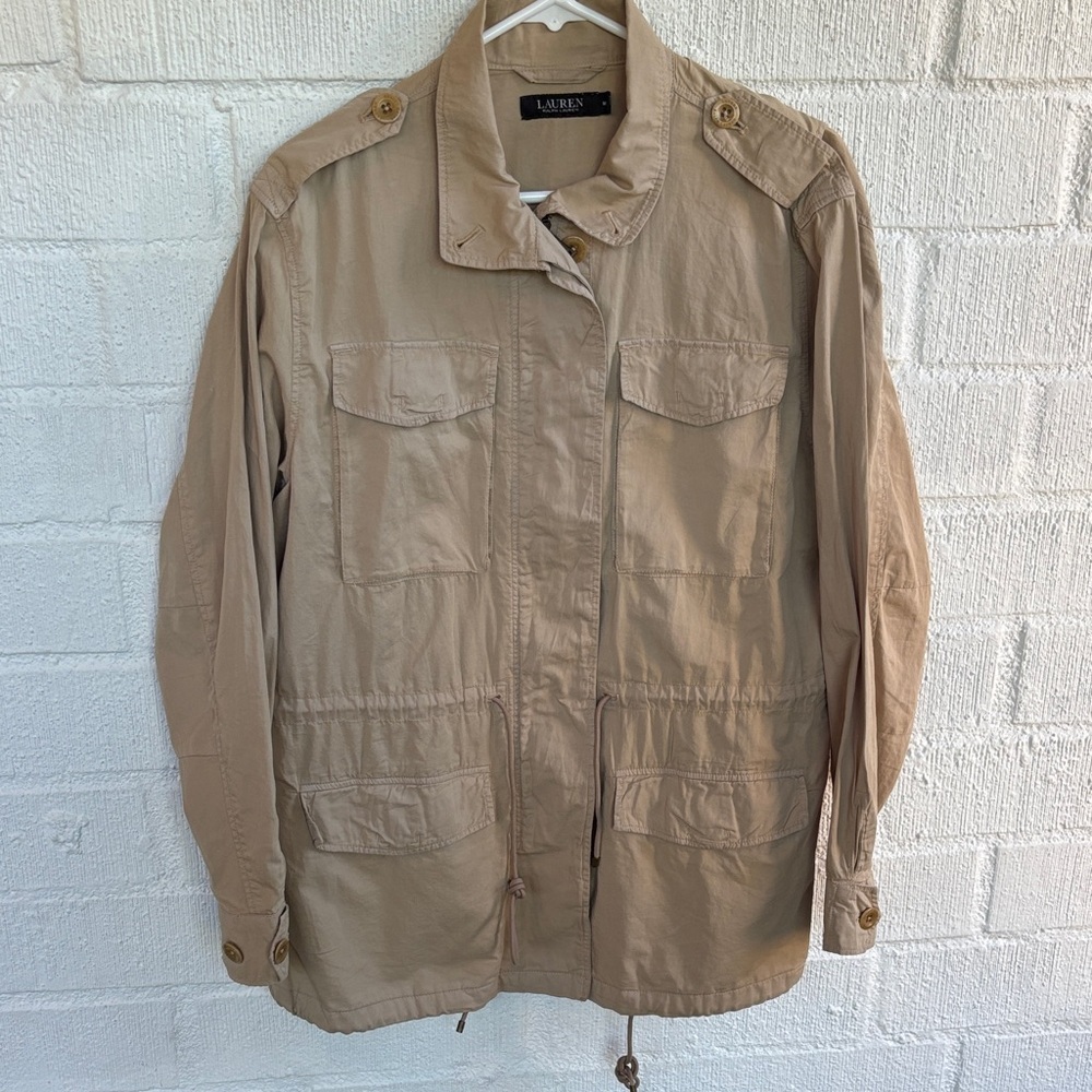 Ralph Lauren Black Label Utility Khaki Full Zip Jacket sz M